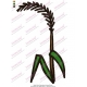 Spike Plant Embroidery Design 02